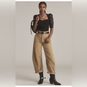 anthropologie Puff-sleeve Blouse SZ L NWT